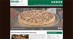 Desktop Screenshot of pegasuspizza.com