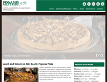 Tablet Screenshot of pegasuspizza.com